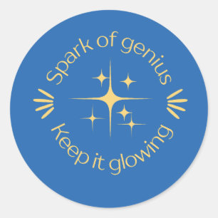 Adesivo Prêmio de professor de diamante azul-claro