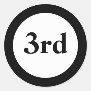 Adesivo Prêmio de Terceiro Local