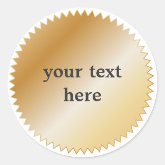 Adesivo Prêmio Dourado - Personalizável