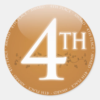 Adesivo Prêmio Quarto Lugar (4º lugar)