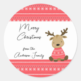 Adesivo Prêmio Reindeer de Natal 2