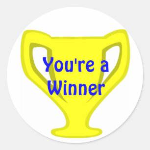 Adesivo Prêmios do professor de Taça Dourada