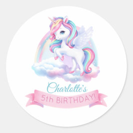 Adesivo Prendam-se a uma festa de aniversário mágica.