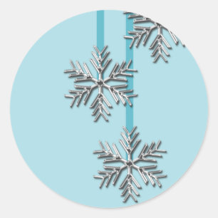 Adesivo Prendendo Cartões de natal Flocos de Neve Envelope