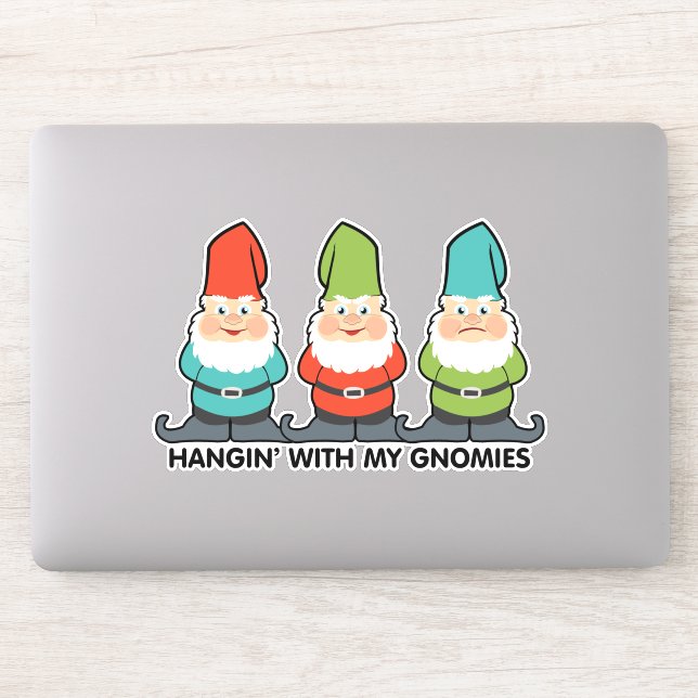 Adesivo Prendendo Com Meu Gnomies Homies Friends Sticker (Computador)