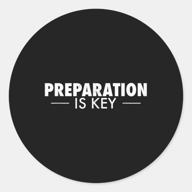 Adesivo Preparação É O Prepper De Preparação De Chave (Frente)