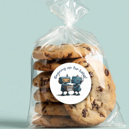 Adesivo Preparando-se para o bebê - Chá de fraldas robô