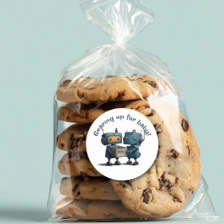 Adesivo Preparando-se para o bebê - Chá de fraldas robô