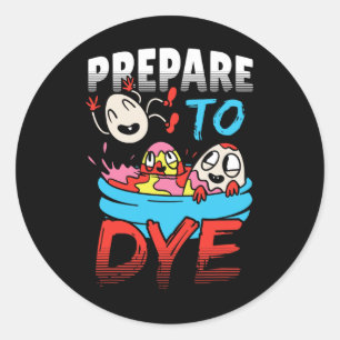 Adesivo Prepare-Se Para Cortar Ovo De Páscoa Engraçado