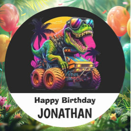 Adesivo Prepare-se para uma Festa de aniversário Dino-Mite