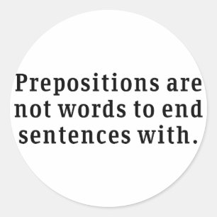 Adesivo Preposições