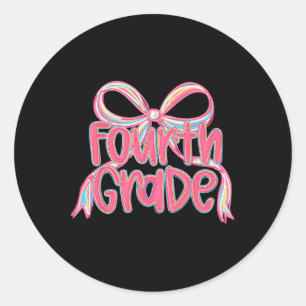 Adesivo Preppy Ck Para Escola 4ª Série Laço Coquette Rosa 