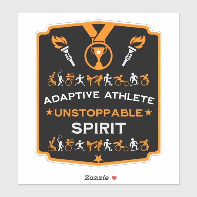 Adesivo Presente Adaptive Disabled Sports (Folha)