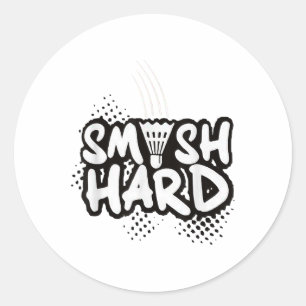 Adesivo Presente Campeão de Badminton Smash Hard
