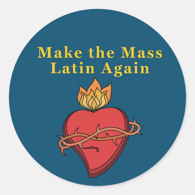 Adesivo Presente Católico Romano Torna a Massa Latim Novam (Frente)