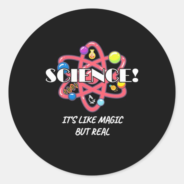 Adesivo Presente cientista | A Ciência Da Química É Como A (Frente)