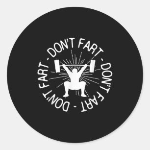 Adesivo Presente de Academia de Fitness Engraçado Não Long