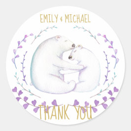 Adesivo Presente de Agradecimento Natal em Aquarela para C