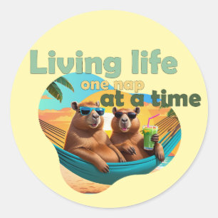 Adesivo presente de amantes de capybara engraçada, capybar