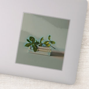 Adesivo presente de aniversário da biblioteca