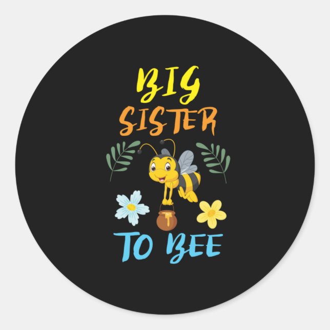 Adesivo Presente de apicultor | Big Sister To Beer (Frente)
