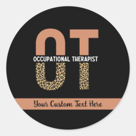 Adesivo Presente de Apreciação do Terapista OT Personaliza