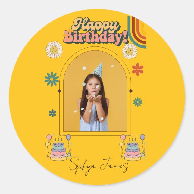 Adesivo Presente de Artesanato e Suprimentos para Festas (Frente)