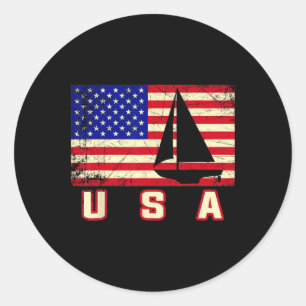 Adesivo Presente de bandeira americana de velela para mulh