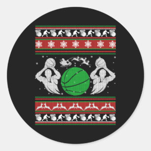 Adesivo Presente de Basquete de Natal