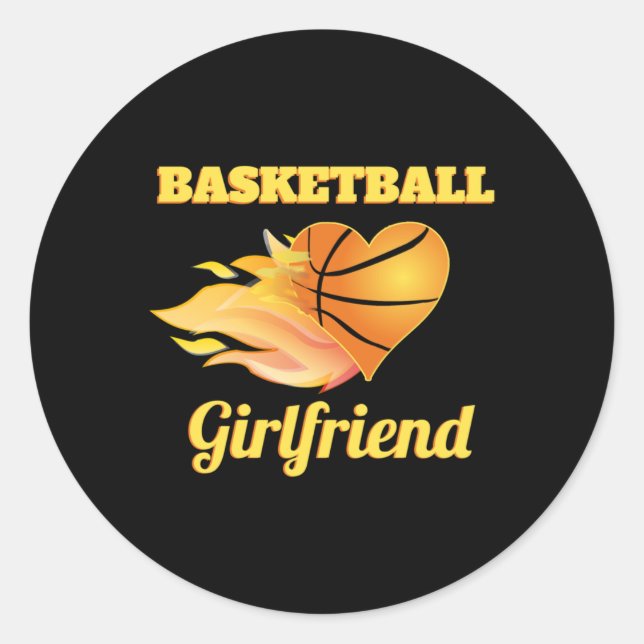 Adesivo Presente de basquete para fiery Heart Basball (Frente)