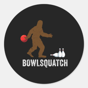 Adesivo Presente de Boliche Bigfoot Presentes de Sasquatch