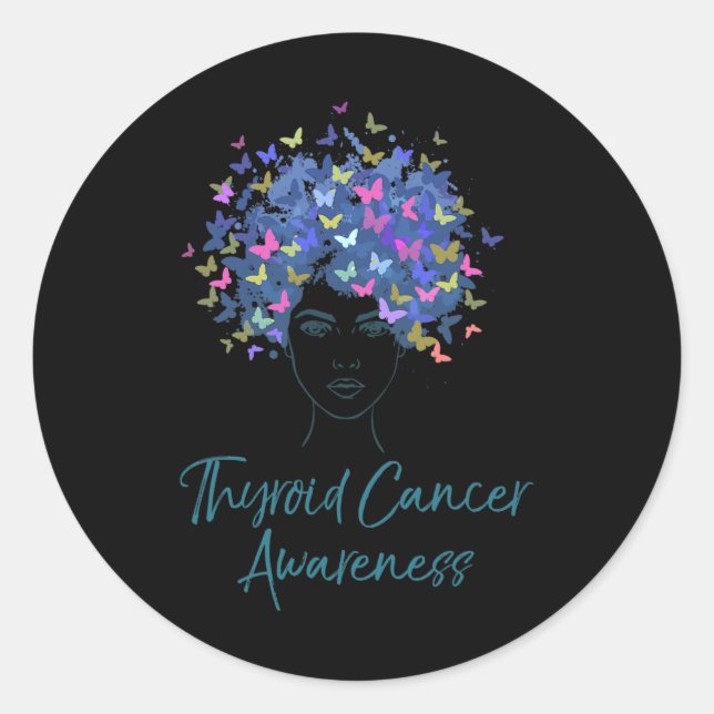 Adesivo Presente de borboletas roxas para a consciência do (Frente)