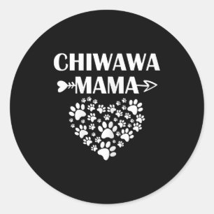 Adesivo presente de cachorro da mamãe chihuahua