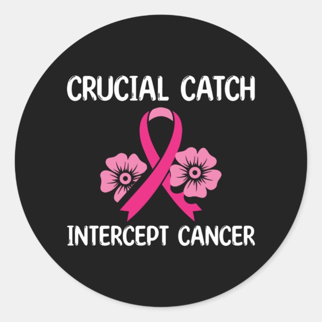 Adesivo Presente De Cancer De Intercepção Crucial Para Ami (Frente)