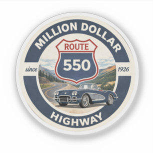 Adesivo Presente de carro clássico da Million Dollar Highw