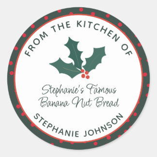 Adesivo Presente de Comida de Férias da Cozinha de
