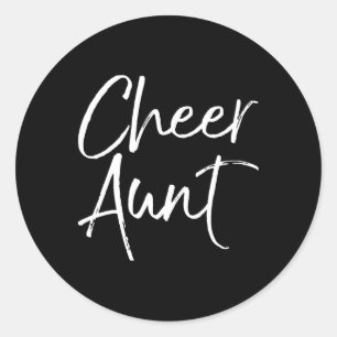 Adesivo Presente de Competição de Cheerleading para Tia Co