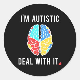 Adesivo Presente De Consciência Autismo Divertido Para Pes