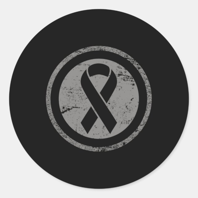 Adesivo Presente de Consciência da Alopecia Vintage (Frente)