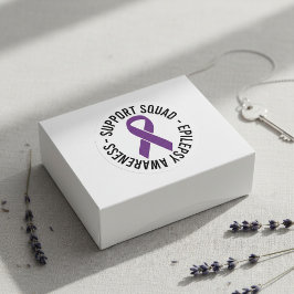 Adesivo Presente de Conscientização da Epilepsia Equipe de