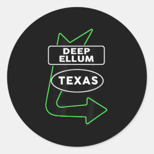 Adesivo Presente de Dallas Deep Ellum Texas Ideia Homens M