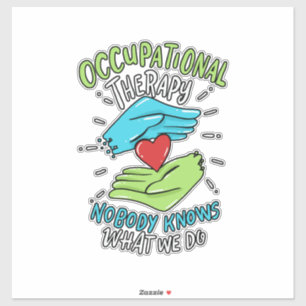 Adesivo Presente de Enfermeira com Terapêutica Ocupaciona