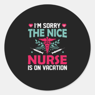 Adesivo Presente de Enfermeira   Sinto Muito Pela Enfermei