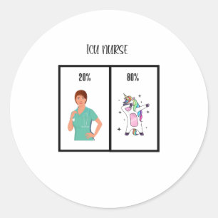Adesivo Presente de Enfermeiro da UCI para Enfermeiros de 