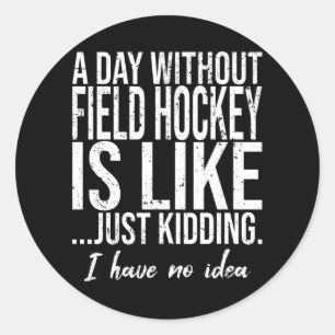Adesivo Presente de esportes engraçados de Hóquei em cam