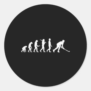 Adesivo Presente de evolução de hóquei divertida para joga