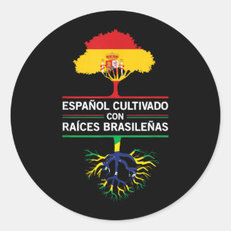 Adesivo Presente de Expatriados Fãs Bandeiras Espanha Bras