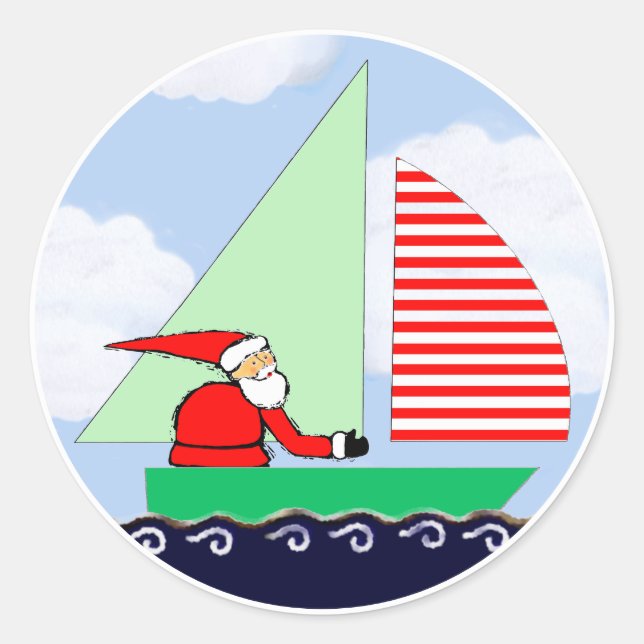 Adesivo Presente de Férias de Vela (Frente)