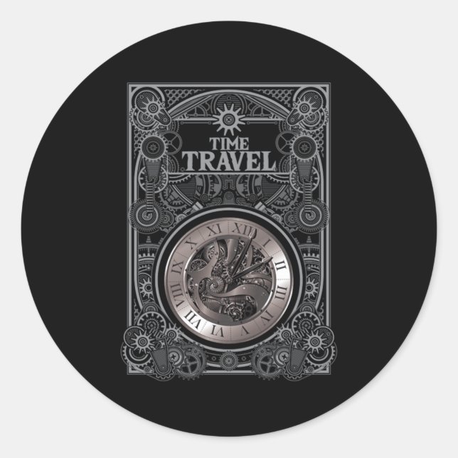 Adesivo Presente de Ficção Retrocientífica com Viagem de V (Frente)