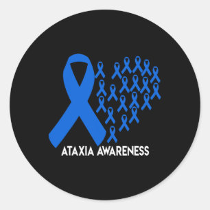 Adesivo Presente de fita azul de consciência